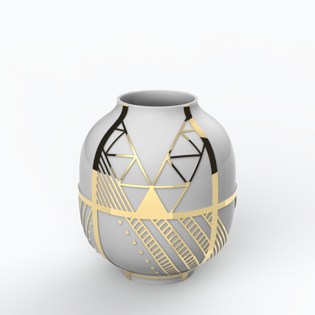 Asurini Porcelain Vase (h31 cm) - Holaria