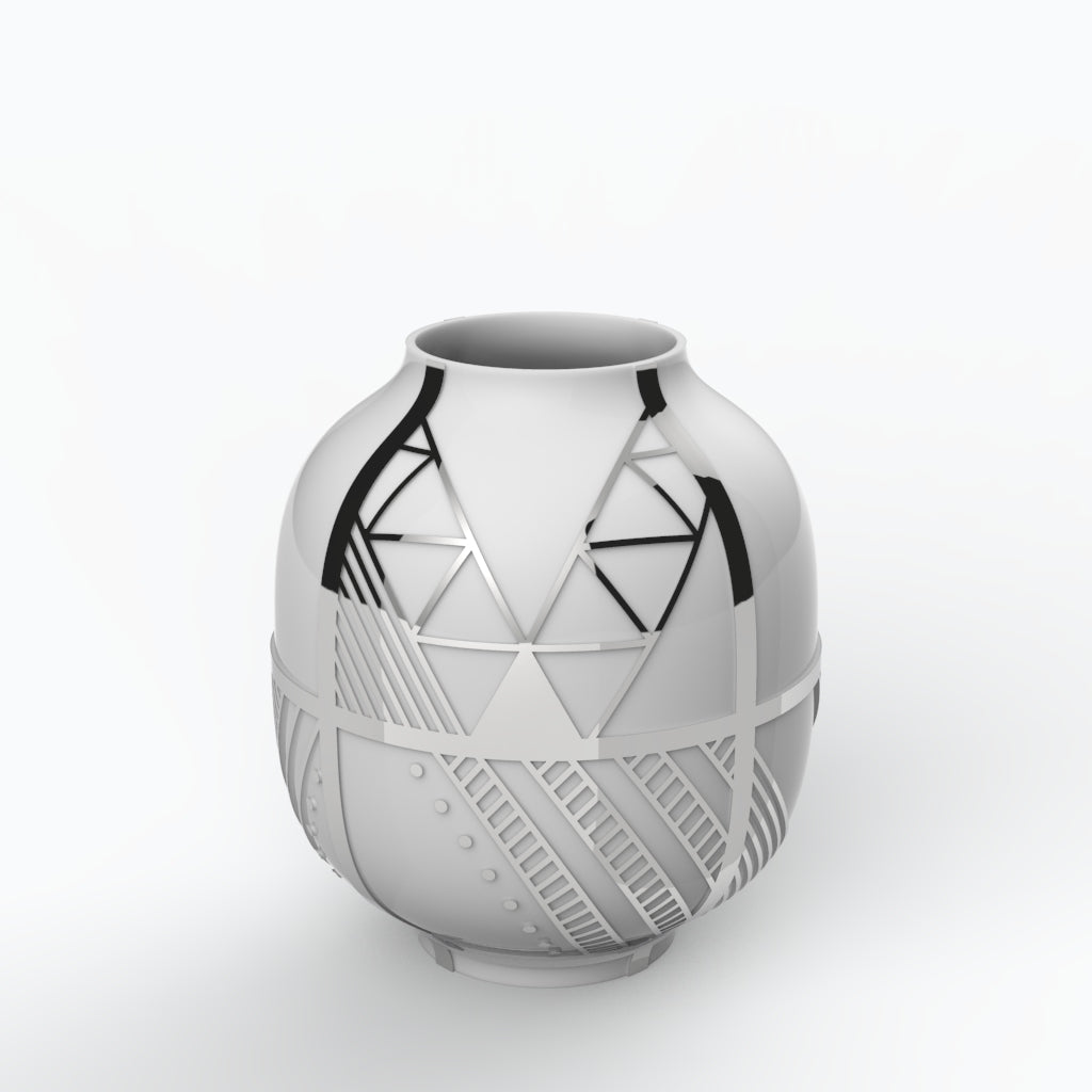 Asurini Porcelain Vase (h31 cm) - Holaria