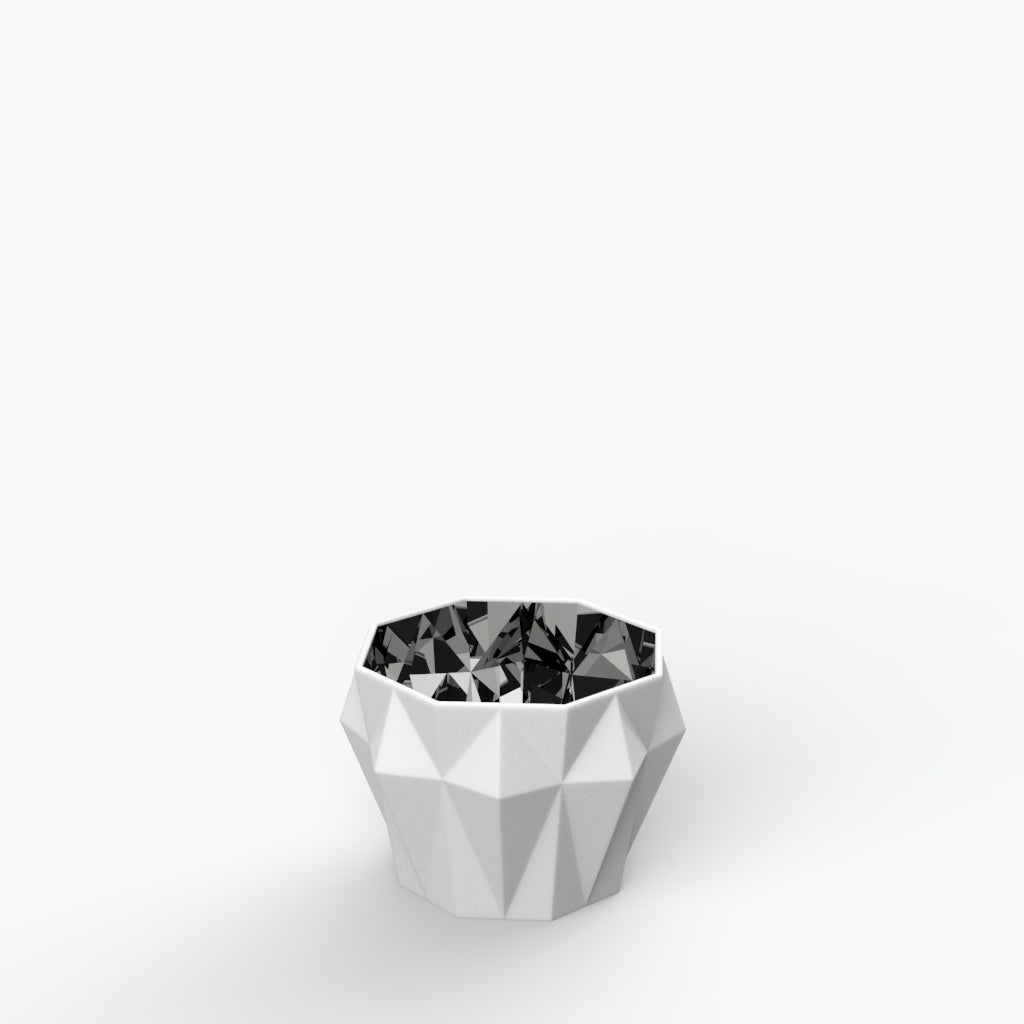 Diamante M Porcelain Pot (h13 cm) - Holaria
