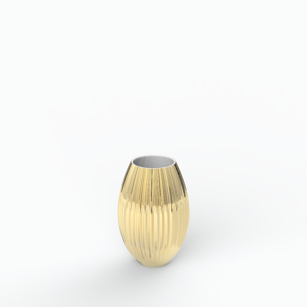 Drapeado G Porcelain Vase (h19 cm) - Holaria
