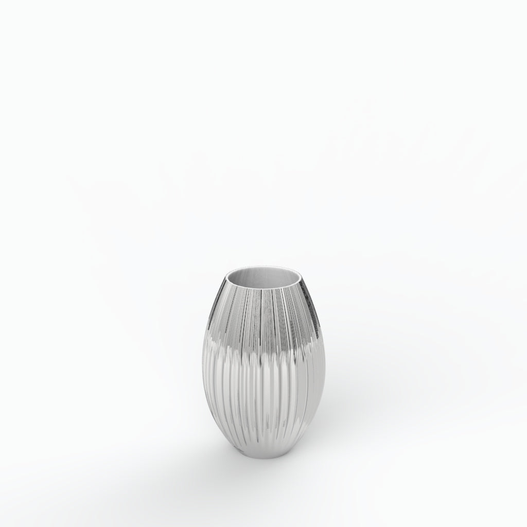 Drapeado G Porcelain Vase (h19 cm) - Holaria