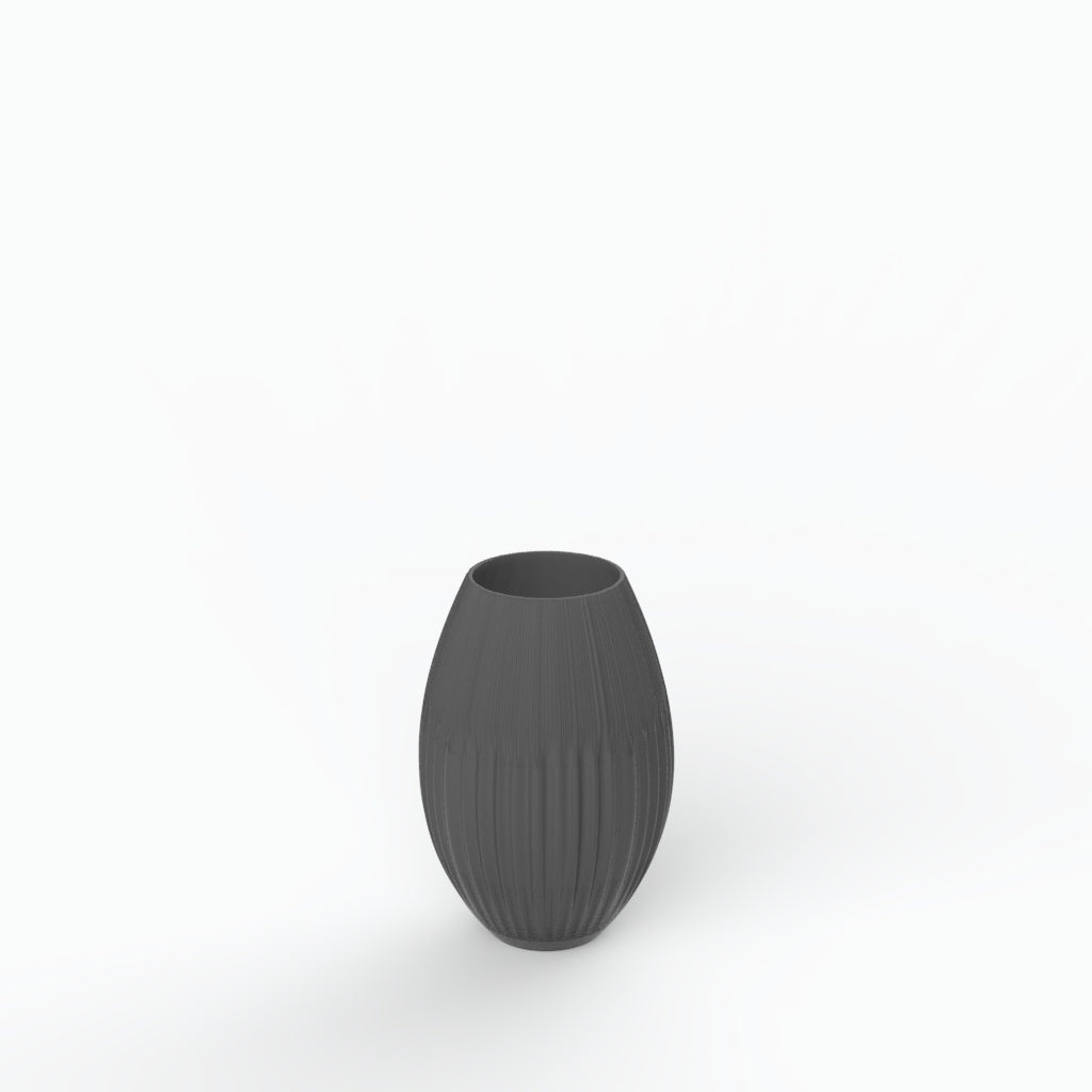 Drapeado G Porcelain Vase (h19 cm) - Holaria