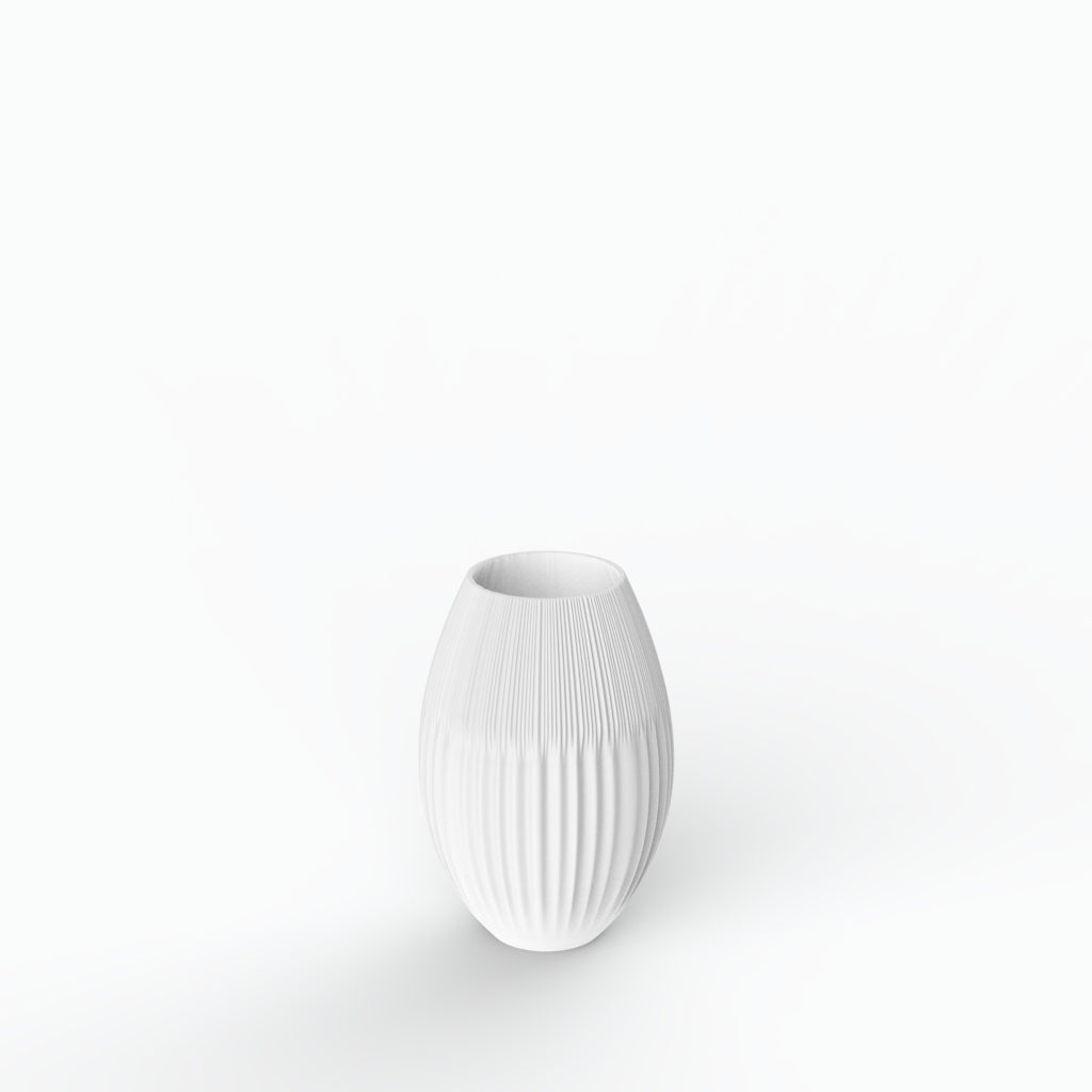 Drapeado G Porcelain Vase (h19 cm) - Holaria