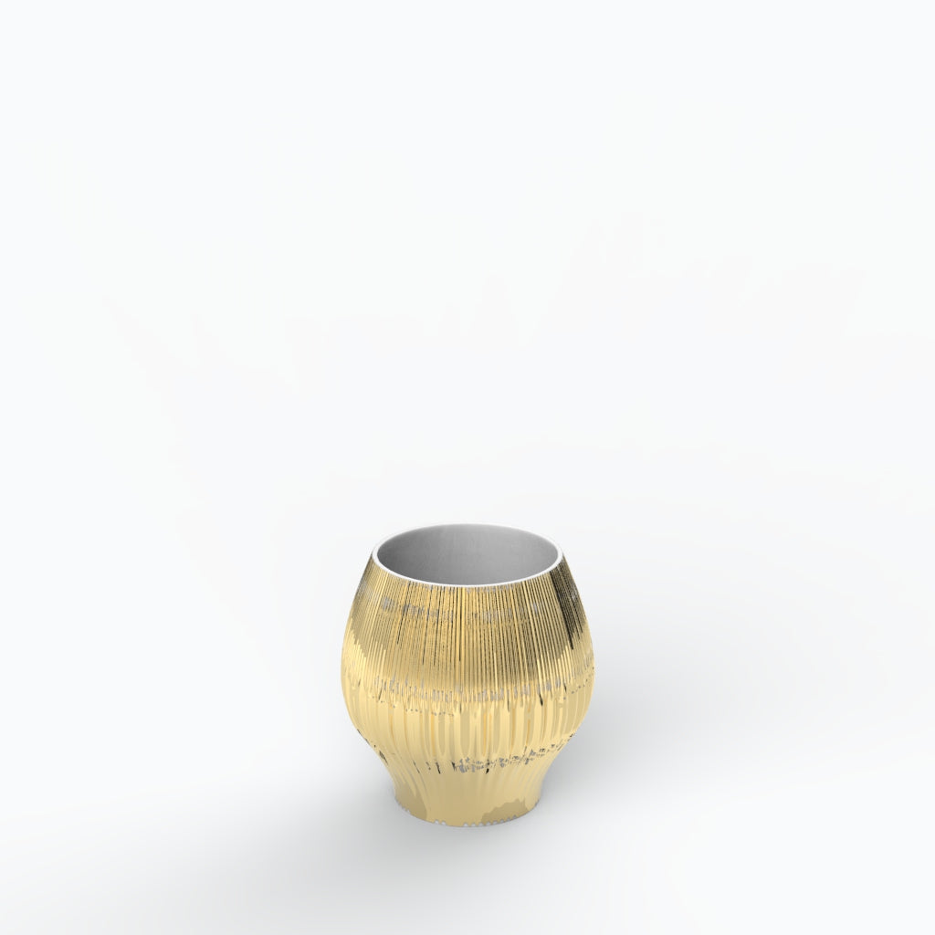 Drapeado P Porcelain Vase (h15 cm) - Holaria