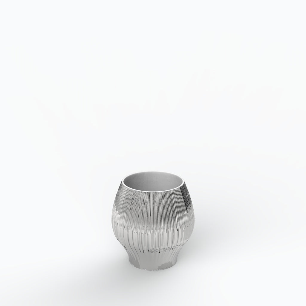 Drapeado P Porcelain Vase (h15 cm) - Holaria