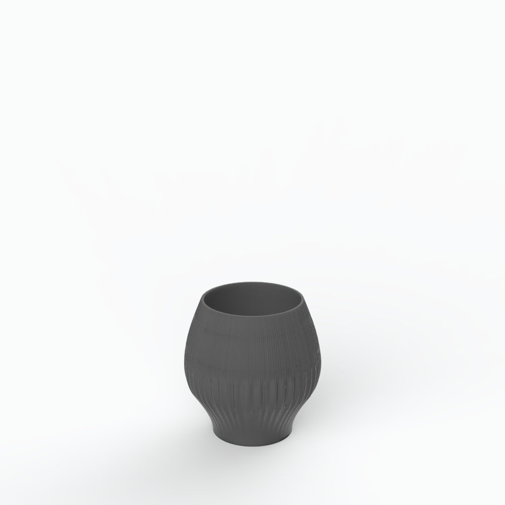 Drapeado P Porcelain Vase (h15 cm) - Holaria