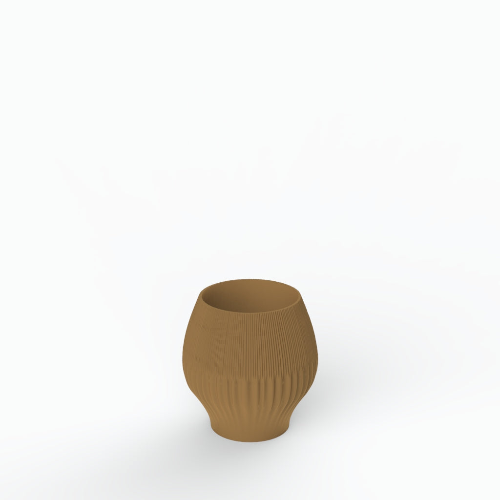 Drapeado P Porcelain Vase (h15 cm) - Holaria