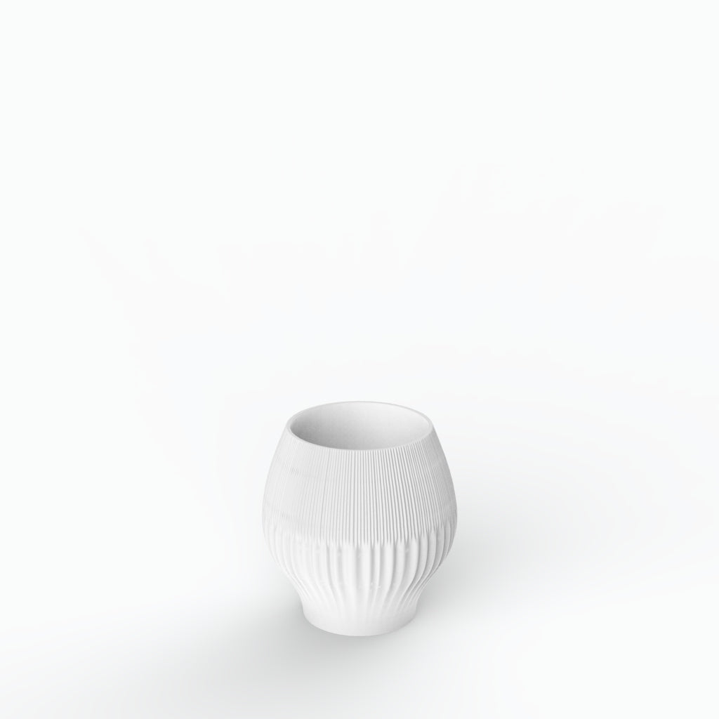 Drapeado P Porcelain Vase (h15 cm) - Holaria