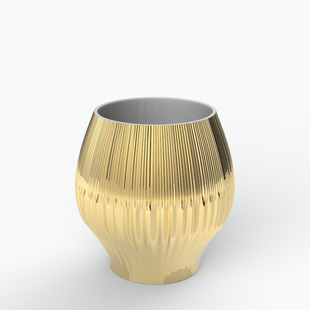 Drapeado P Porcelain Vase (h28 cm) - Holaria