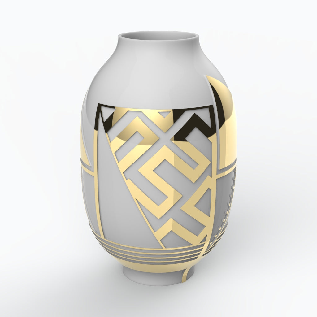 Javaé Porcelain Vase (h40 cm) - Holaria