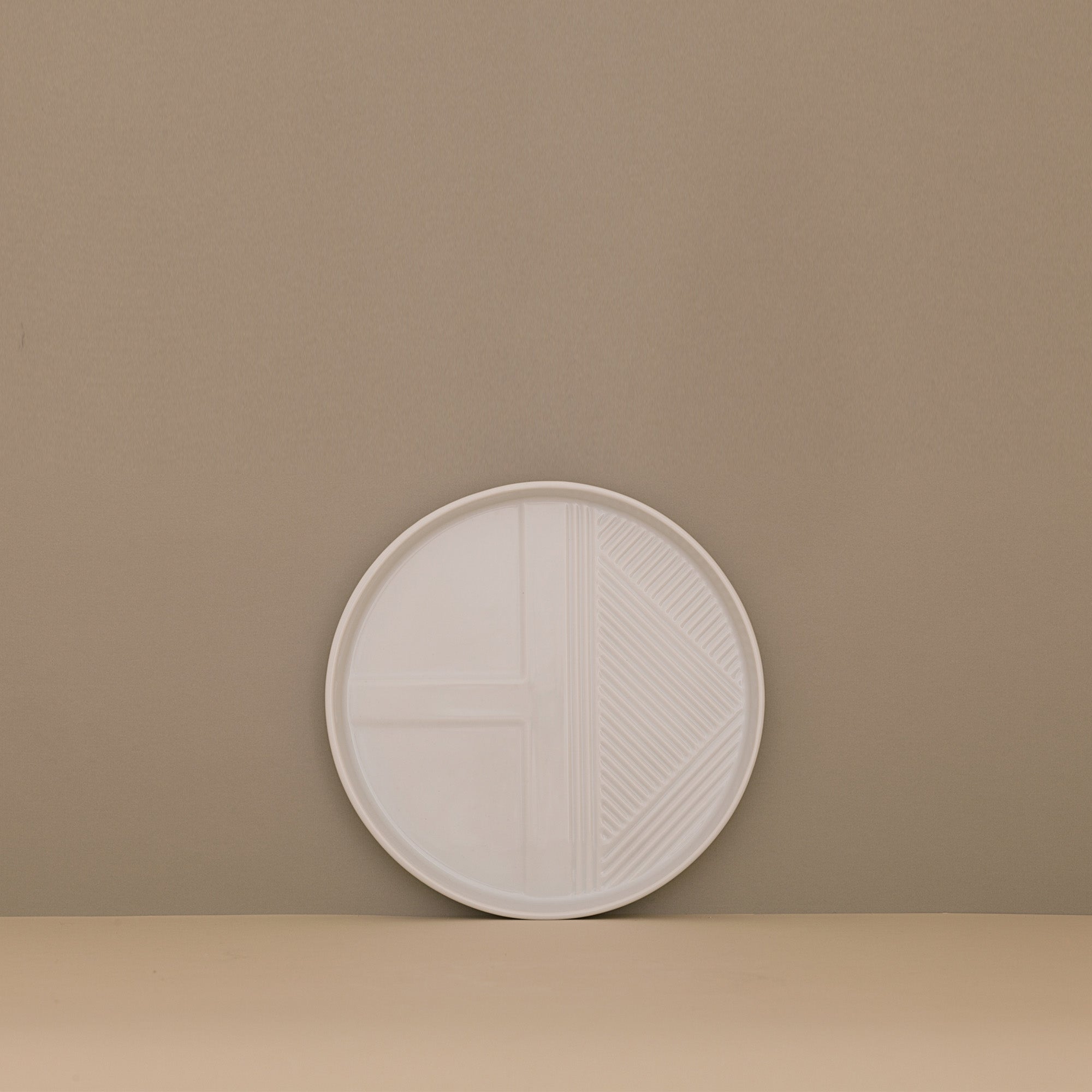 Kayapó Porcelain Tray Table Centerpiece (Ø25 x h3 cm) - Holaria