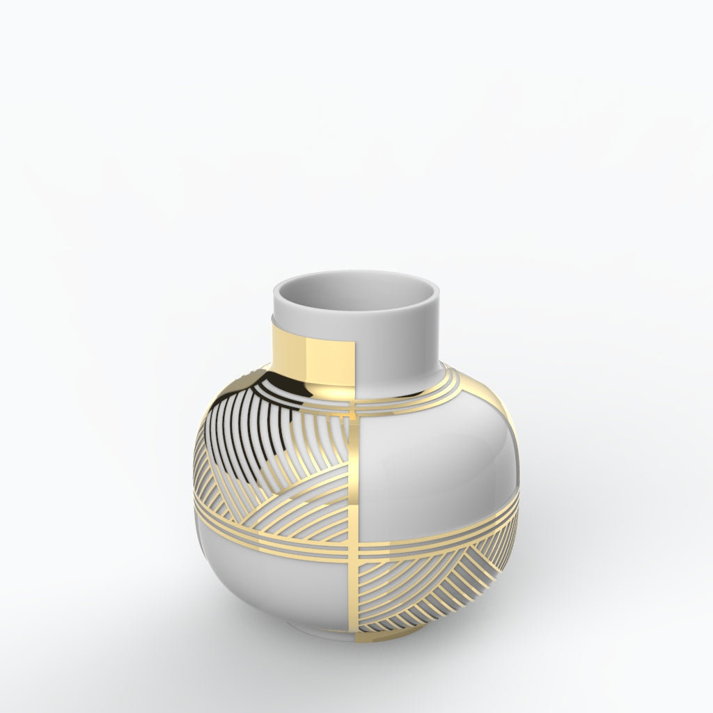 Kayapó Porcelain Vase (h26 cm) - Holaria