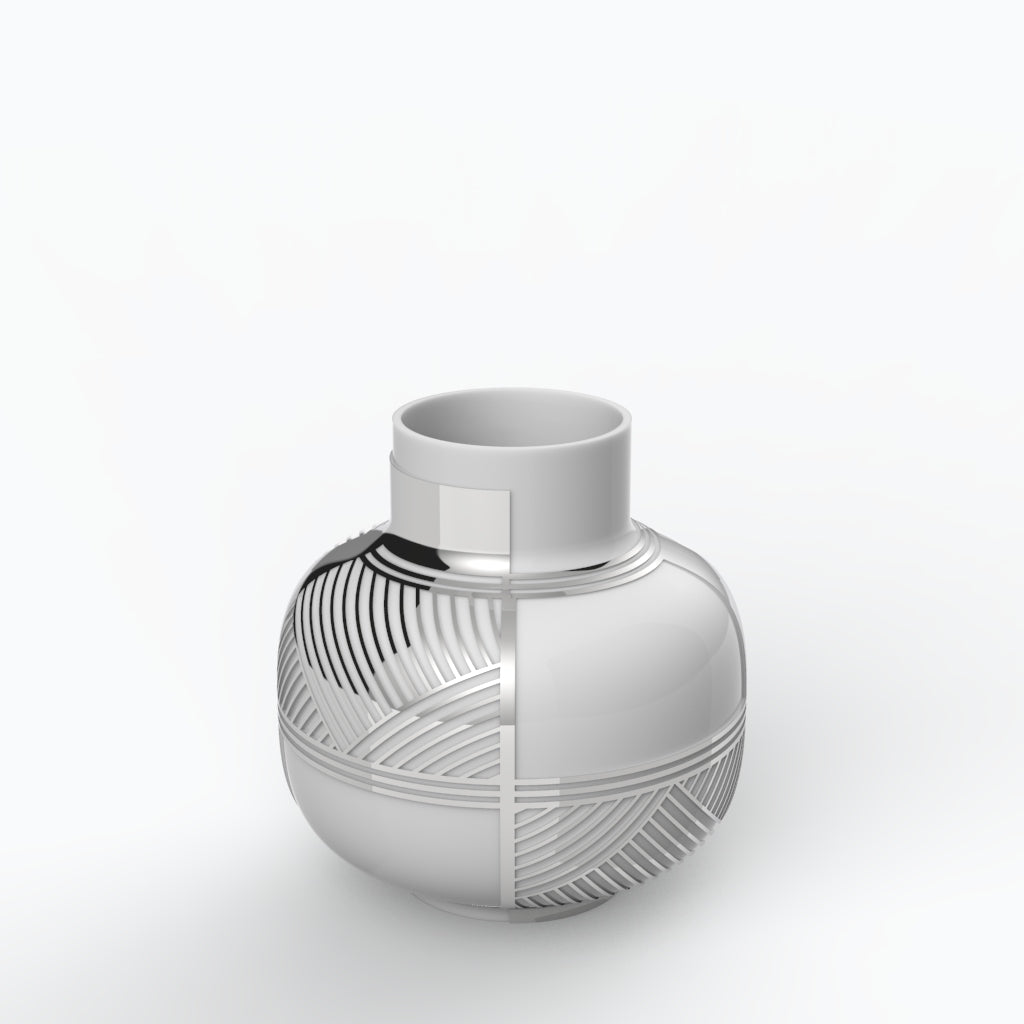 Kayapó Porcelain Vase (h26 cm) - Holaria
