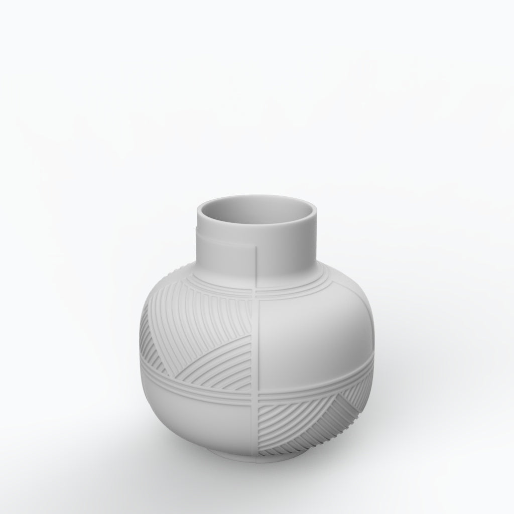 Kayapó Porcelain Vase (h26 cm) - Holaria