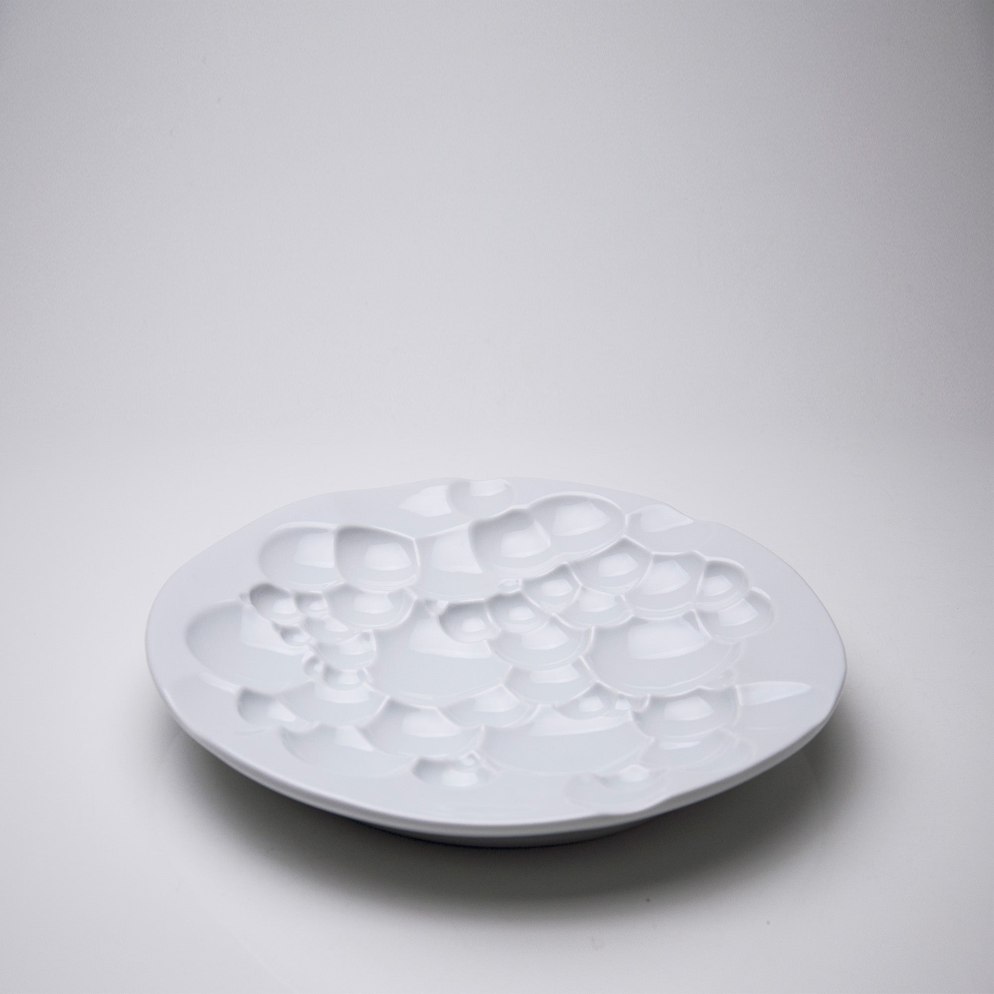 Krater Porcelain Tray Table Centerpiece (Ø33 x h2 cm) - Holaria