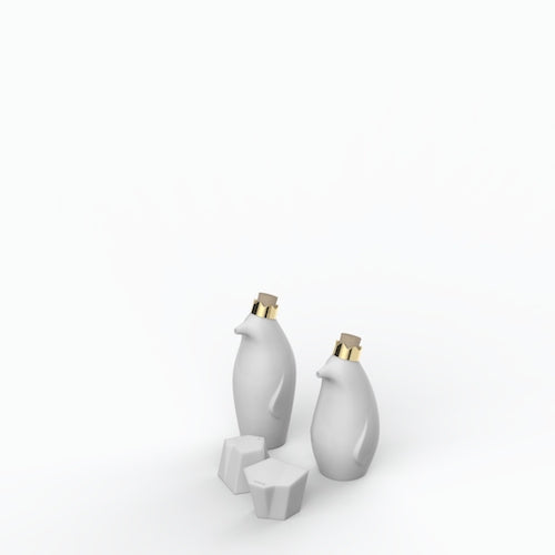 Penguin King - Porcelain Oil & Vinegar Dispensers Set