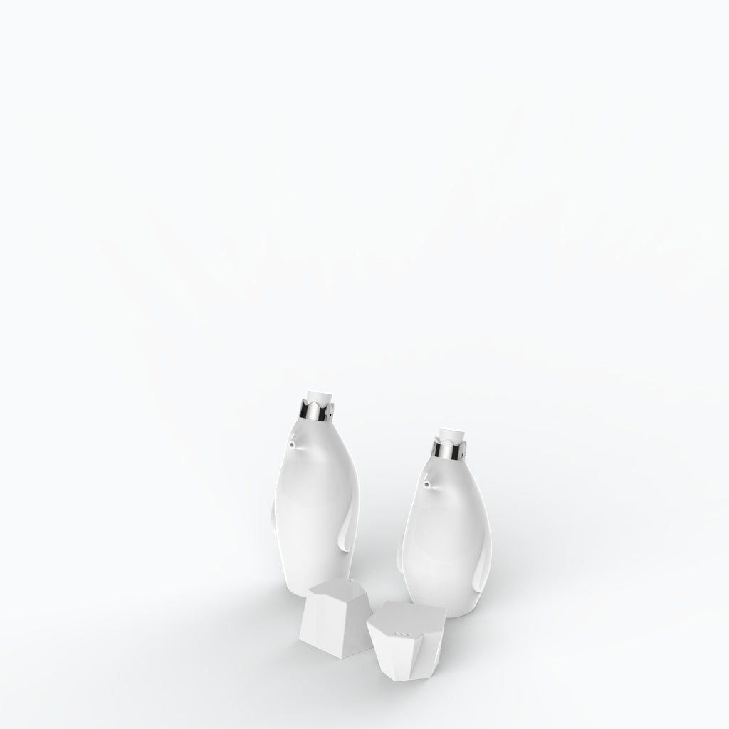 Penguin King - Porcelain Oil & Vinegar Dispensers Set