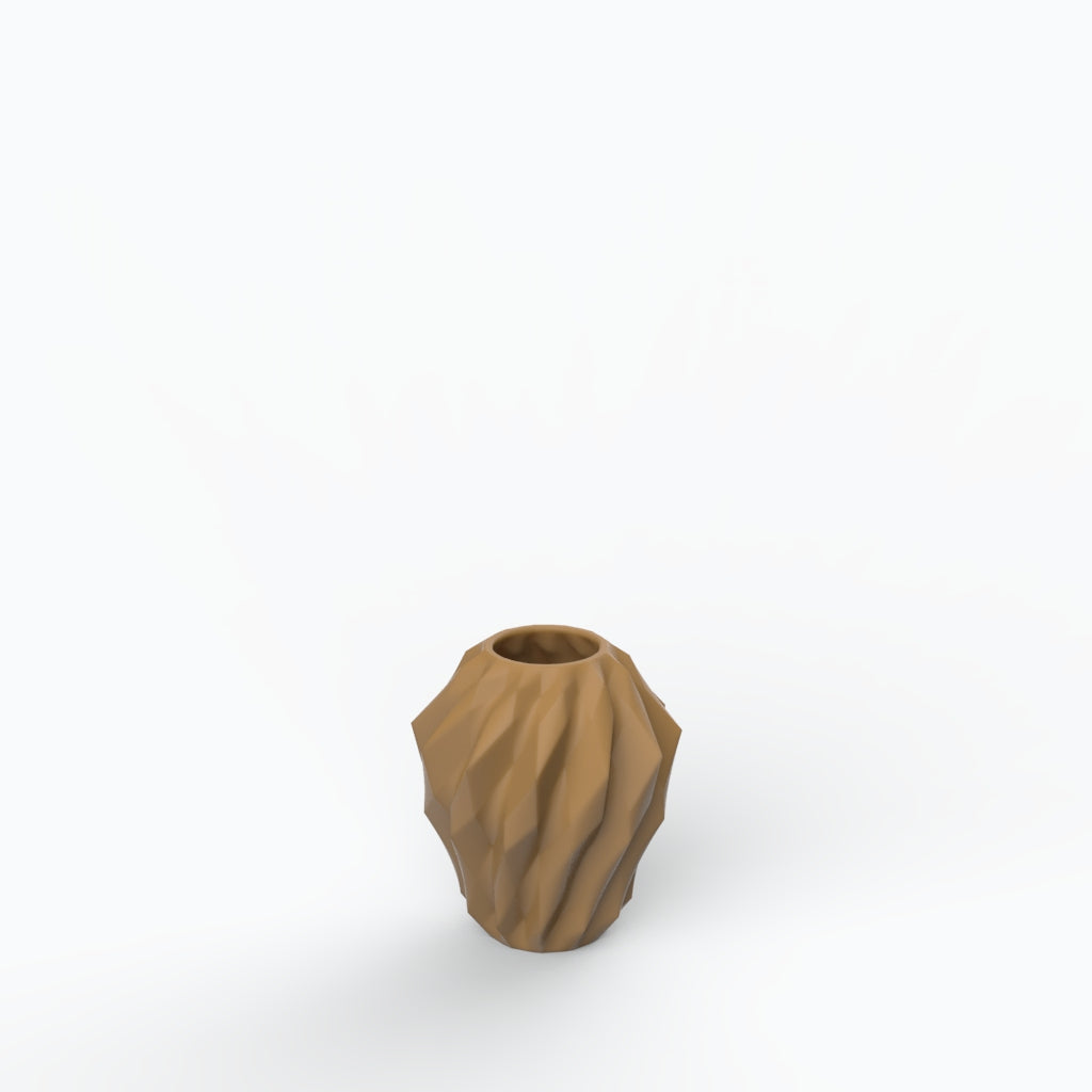 Plissan Geométrico P Porcelain Vase (h16 cm) - Holaria