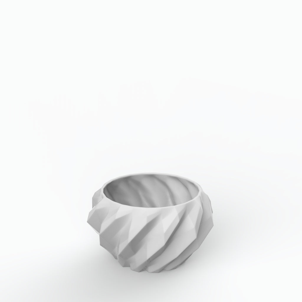 Plissan Geométrico M - Porcelain Pot (H12 cm)