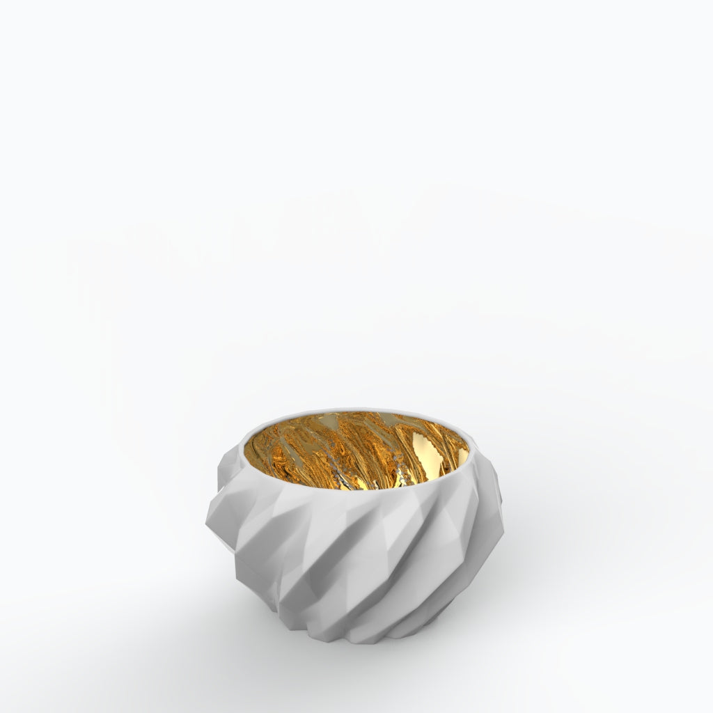 Plissan Geométrico M - Porcelain Pot (H12 cm)