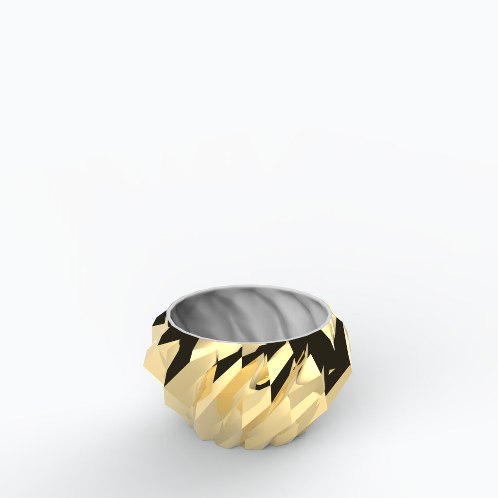 Plissan Geométrico M - Porcelain Pot (H12 cm)