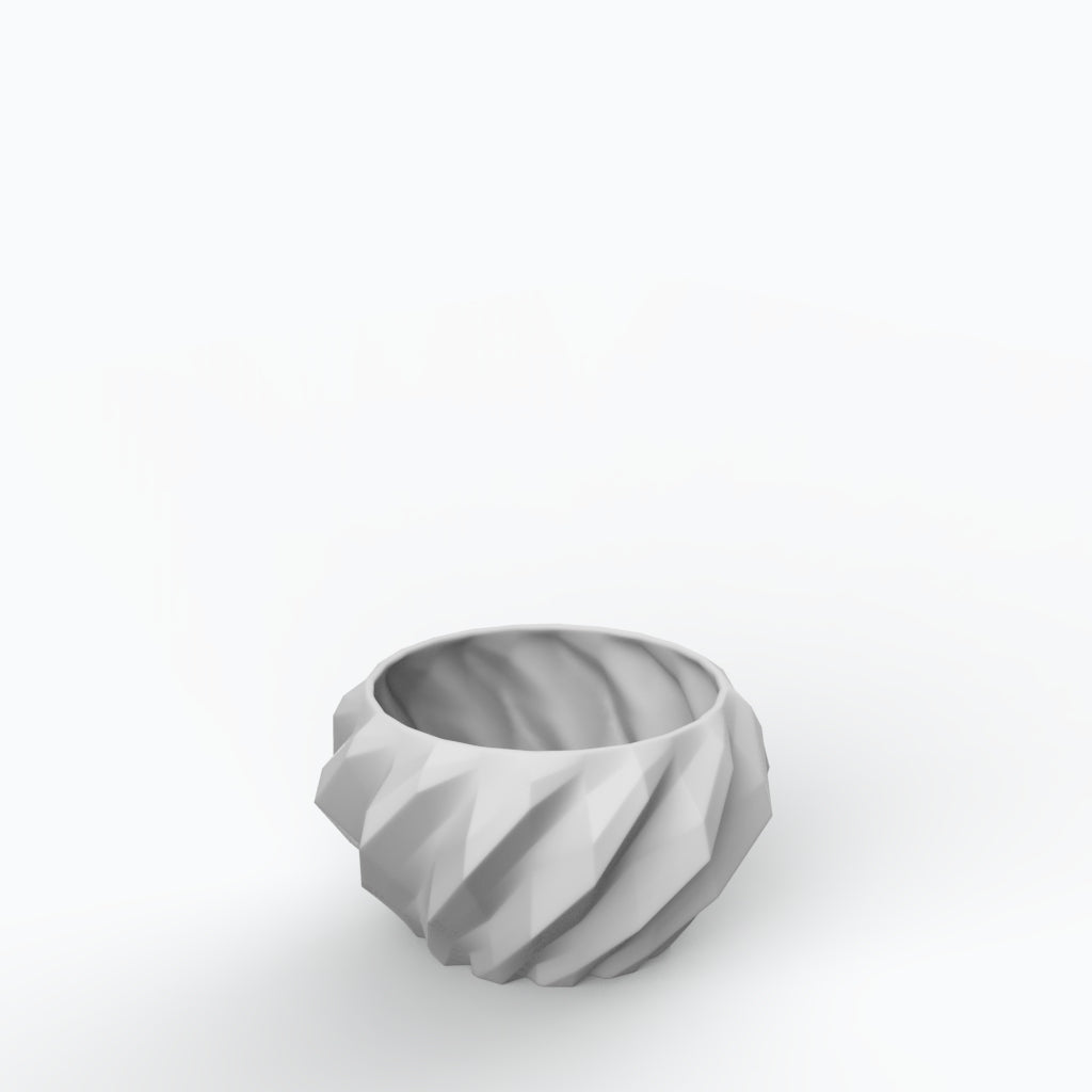 Plissan Geométrico M - Porcelain Pot (H12 cm)