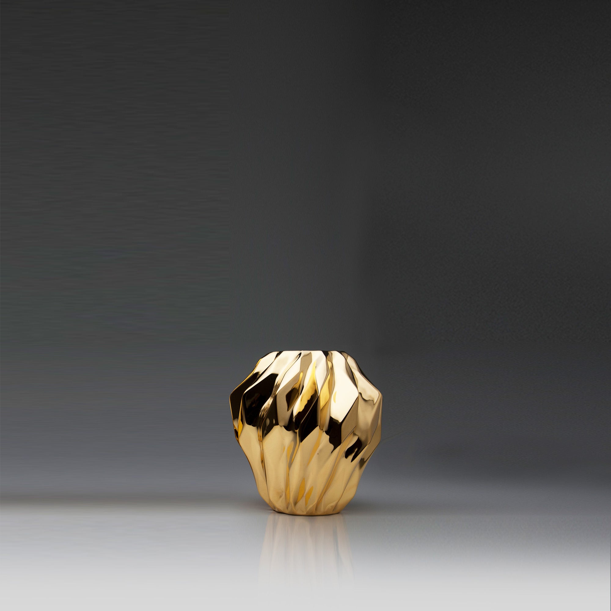 Plissan Geométrico P Porcelain Vase (h16 cm) - Holaria