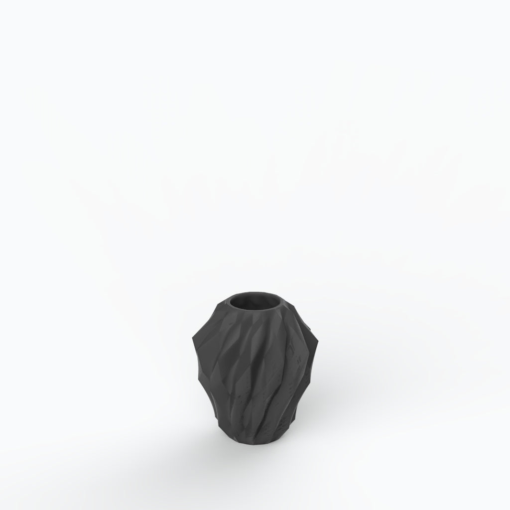 Plissan Geométrico P Porcelain Vase (h16 cm) - Holaria