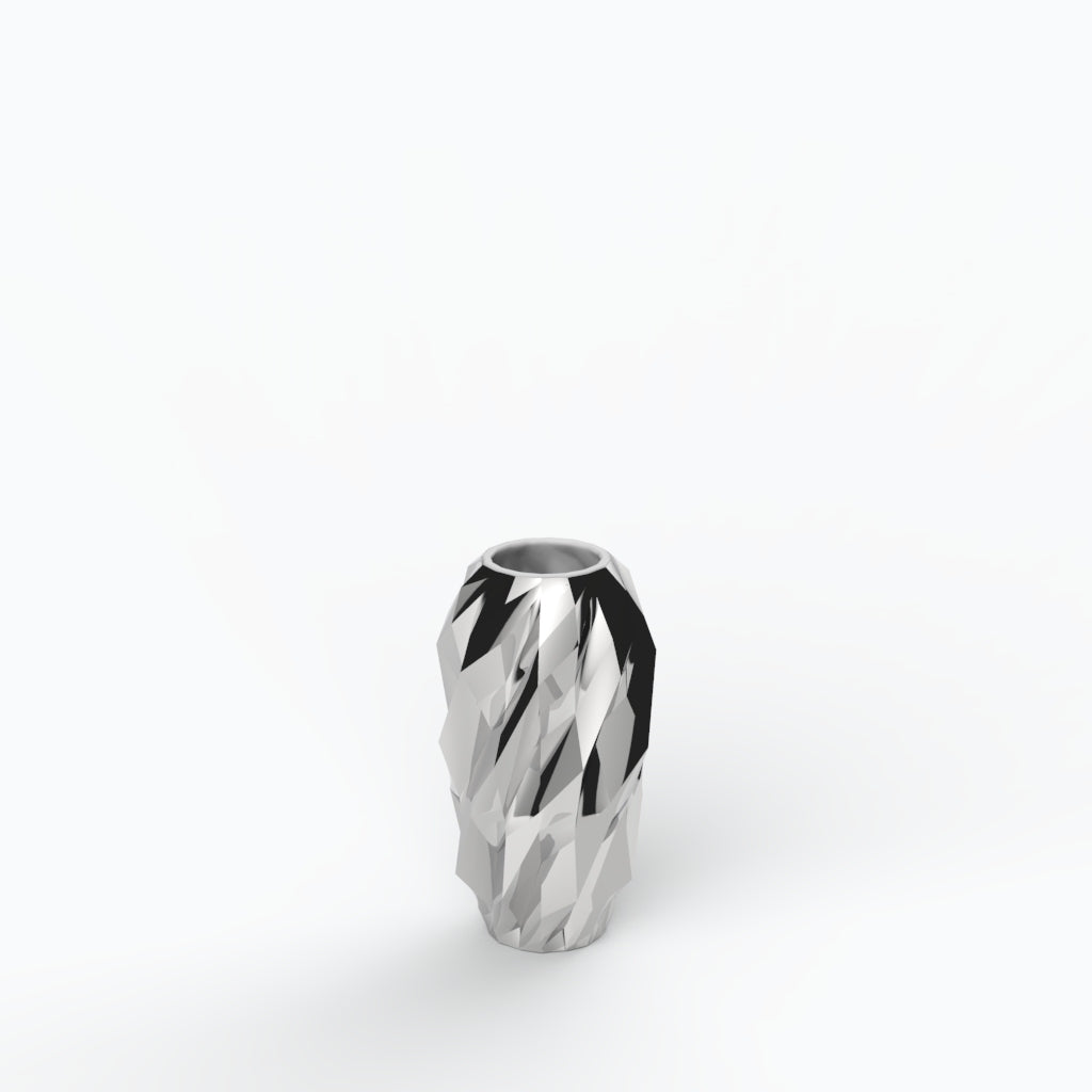 Plissan Geométrico G Porcelain Vase (h20 cm) - Holaria