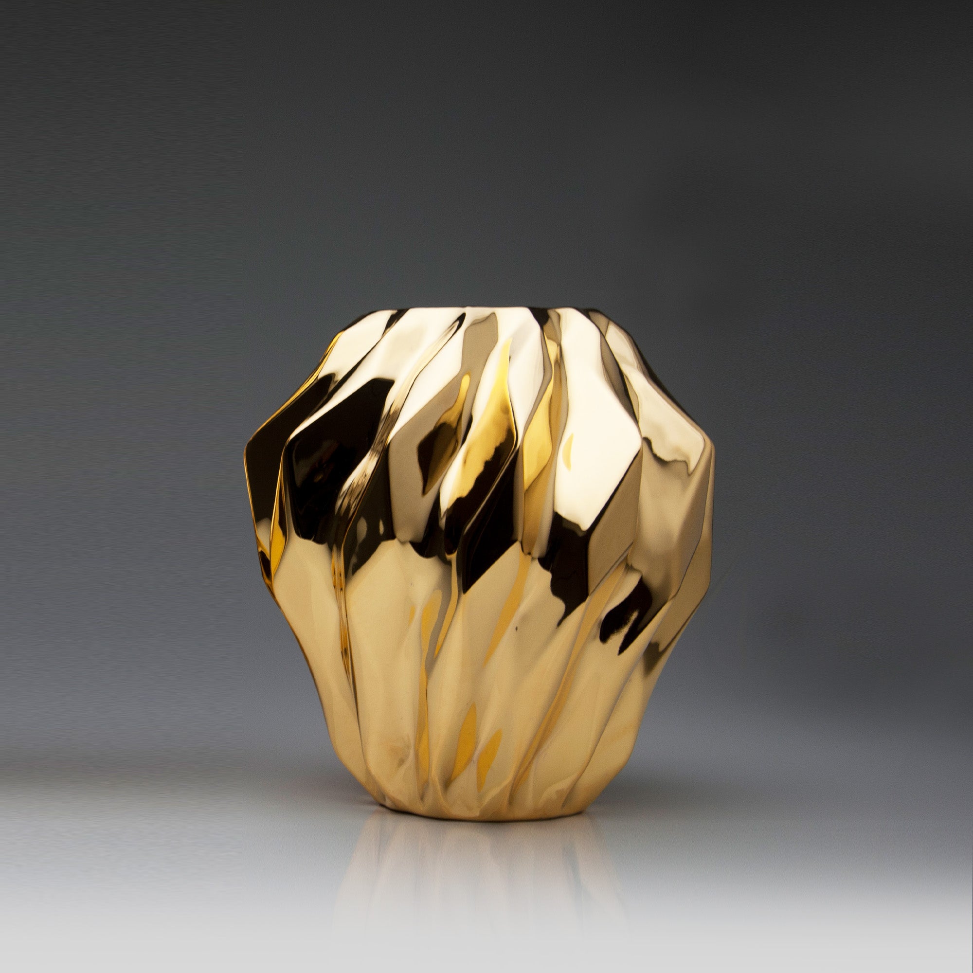 Plissan Geométrico M Porcelain Vase (h32 cm)