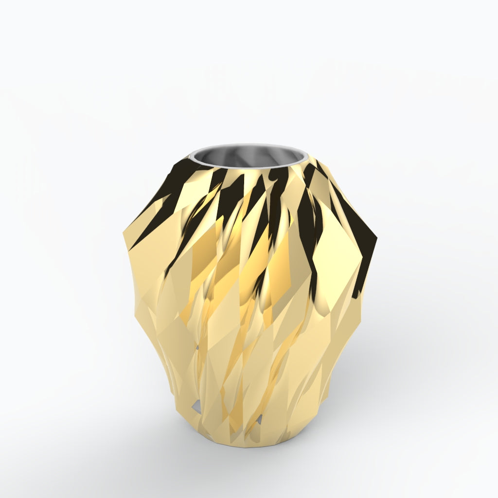 Plissan Geométrico M Porcelain Vase (h32 cm)