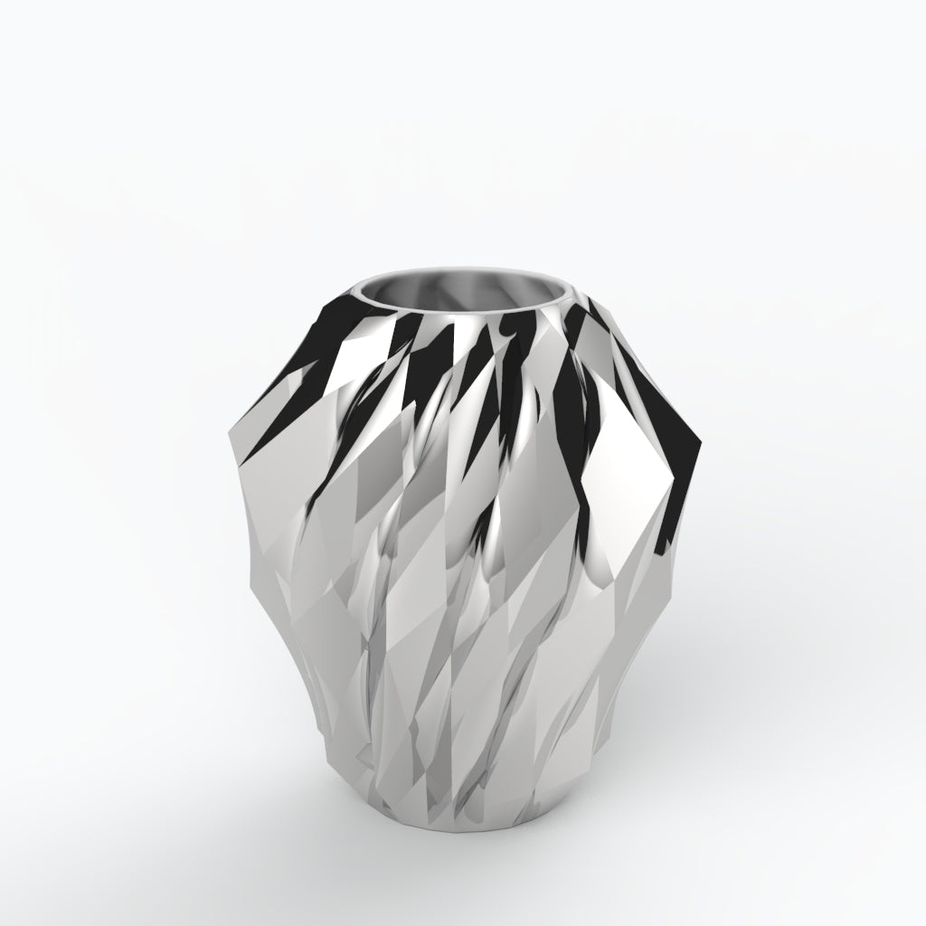 Plissan Geométrico M Porcelain Vase (h32 cm)