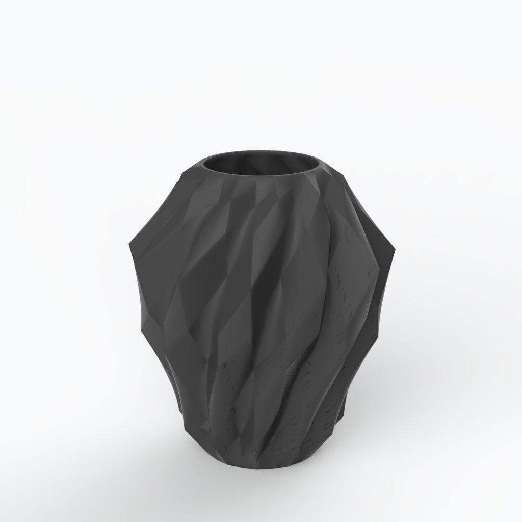 Plissan Geométrico M Porcelain Vase (h32 cm)