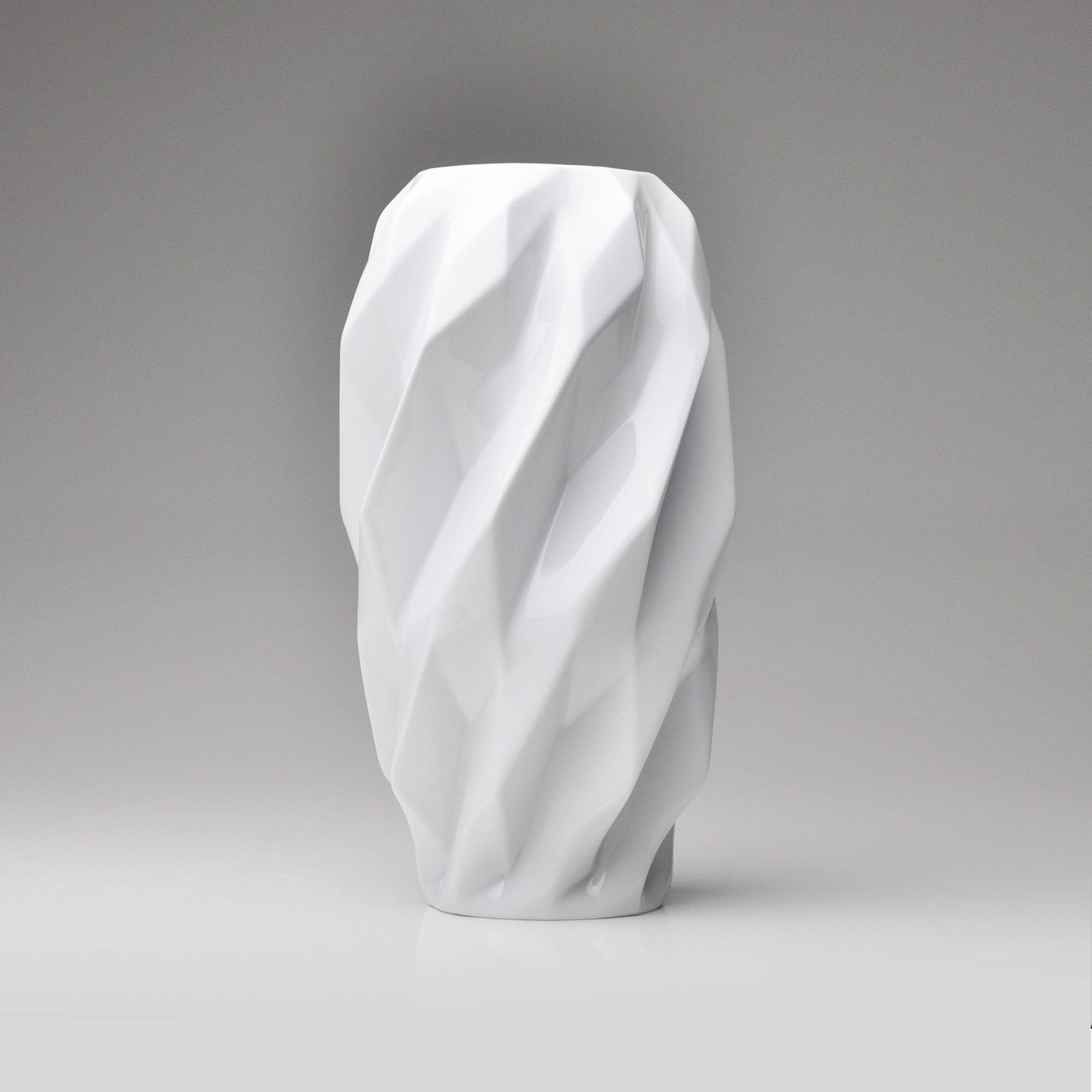Plissan Geométrico G Porcelain Vase (h40 cm) - Holaria