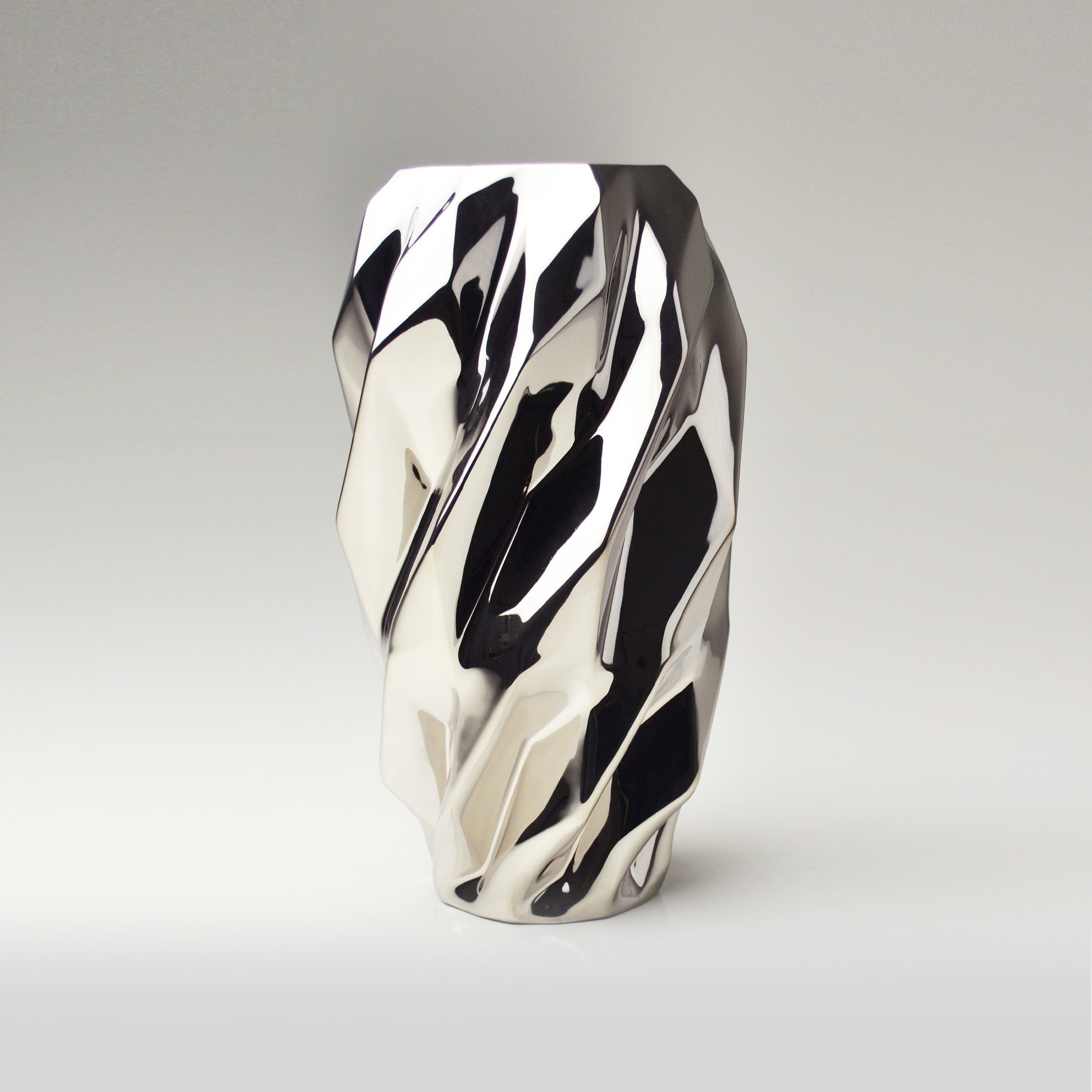 Plissan Geométrico G Porcelain Vase (h40 cm) - Holaria