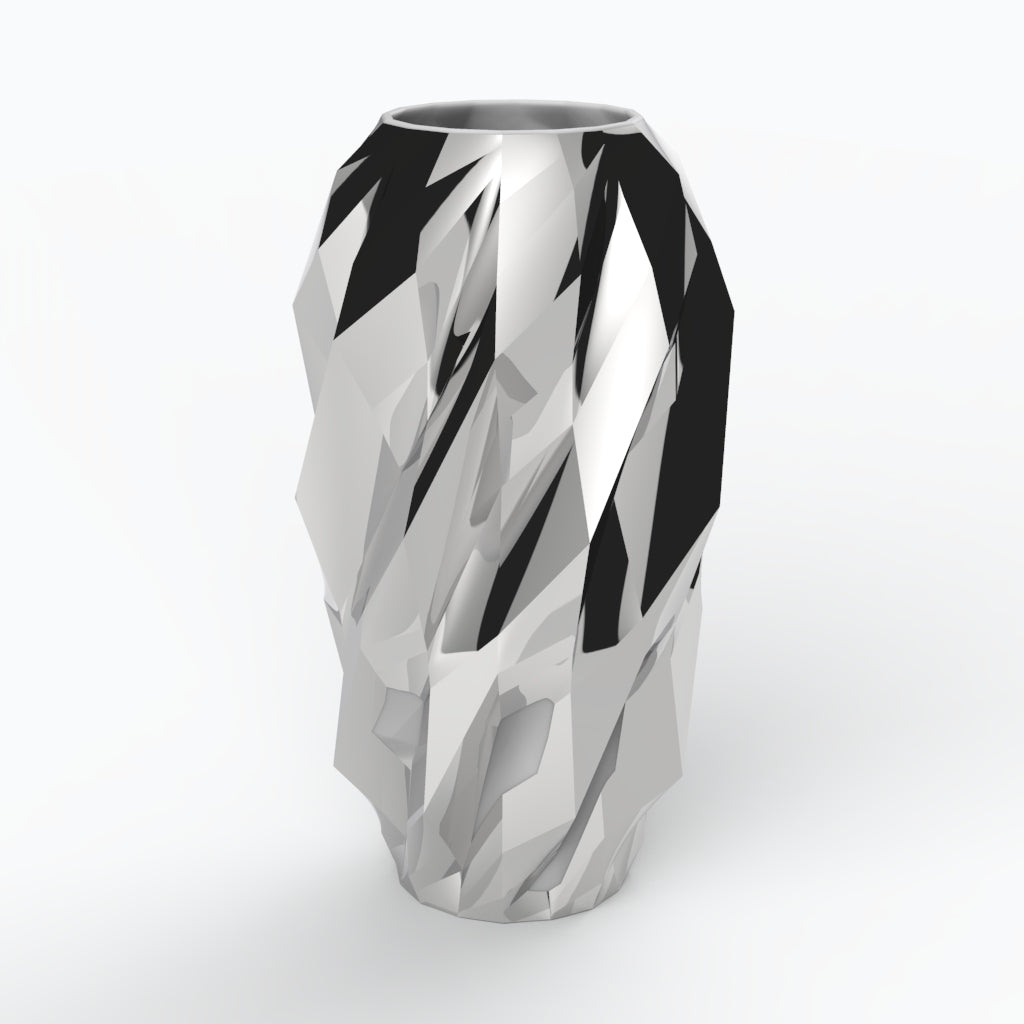 Plissan Geométrico G Porcelain Vase (h40 cm) - Holaria