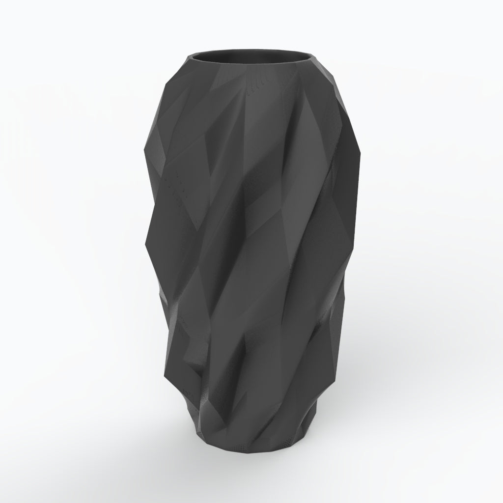 Plissan Geométrico G Porcelain Vase (h40 cm) - Holaria