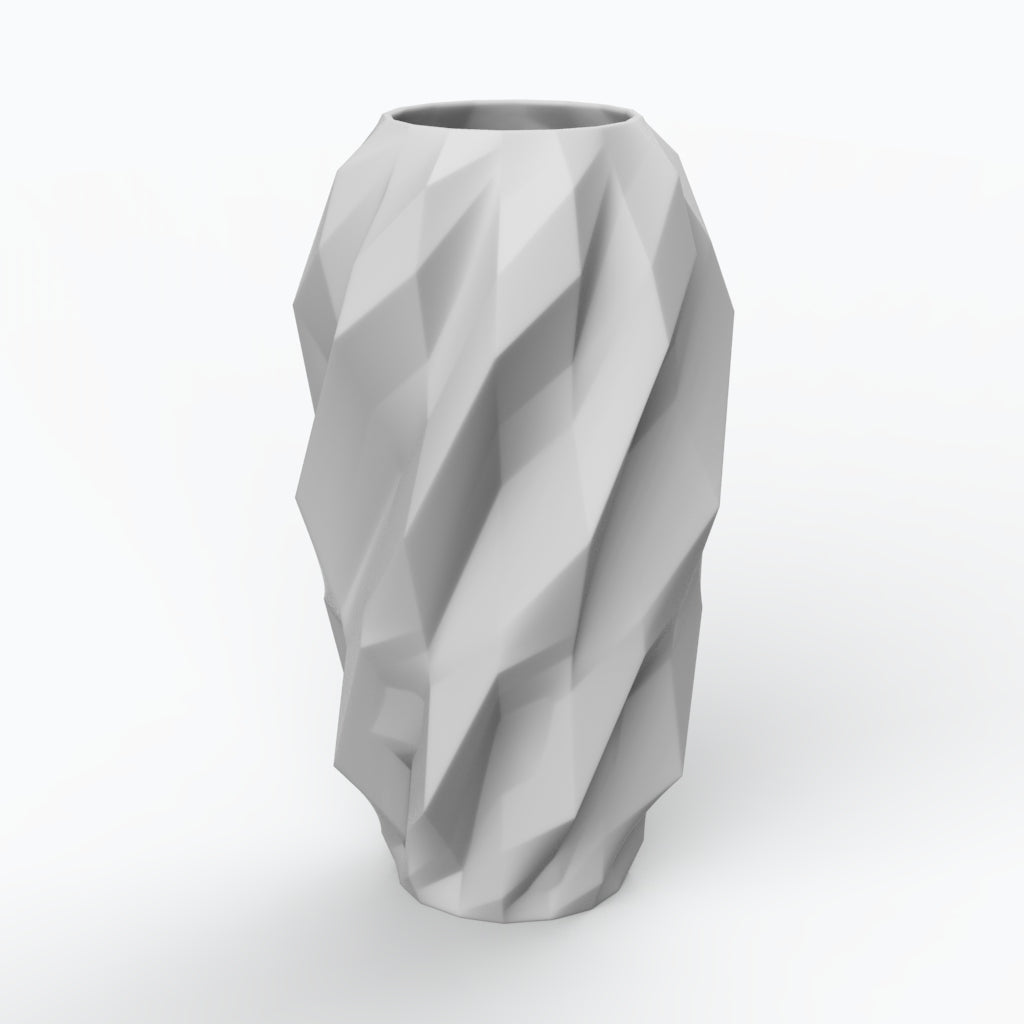 Plissan Geométrico G Porcelain Vase (h40 cm) - Holaria