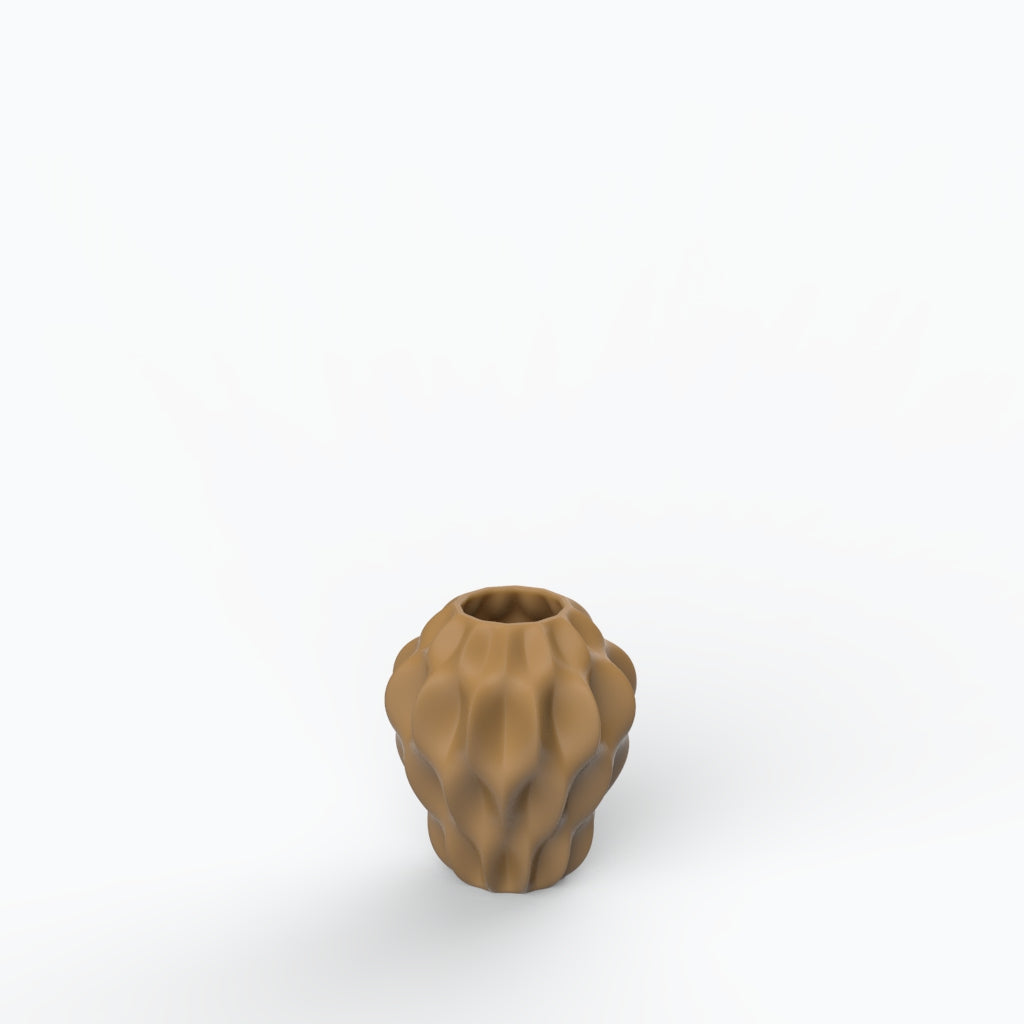 Plissan P Porcelain Vase (h16 cm) - Holaria