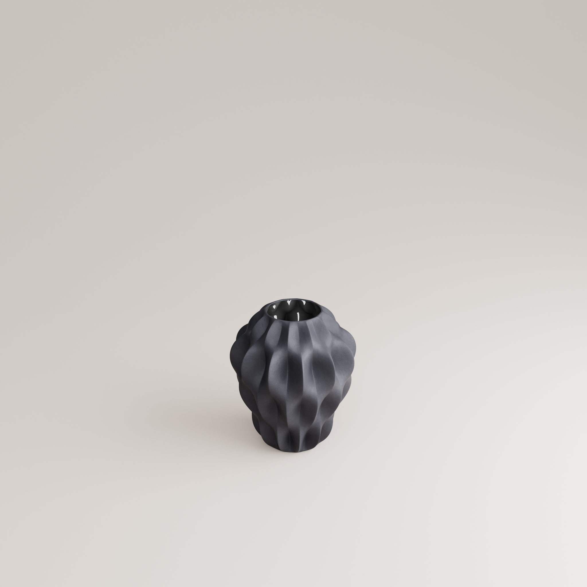 Plissan P Porcelain Vase (h16 cm) - Holaria