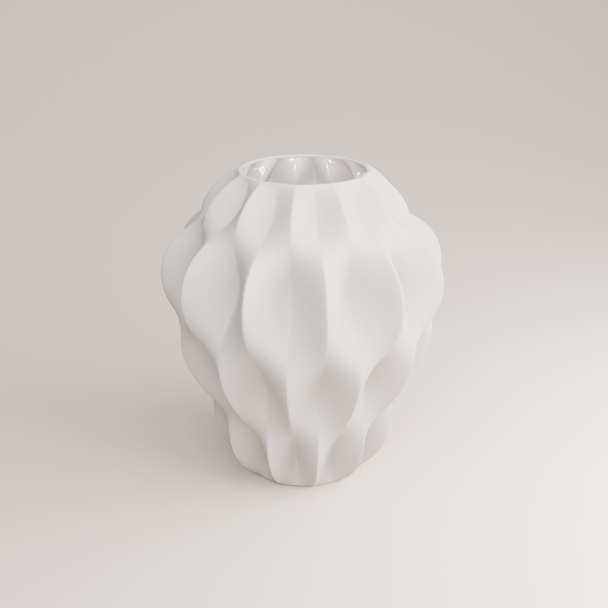 Plissan M Porcelain Vase (h32 cm)