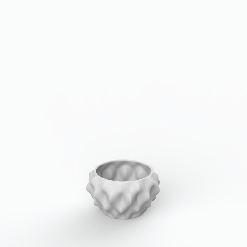 Plissan P Porcelain Pot (H10 cm)