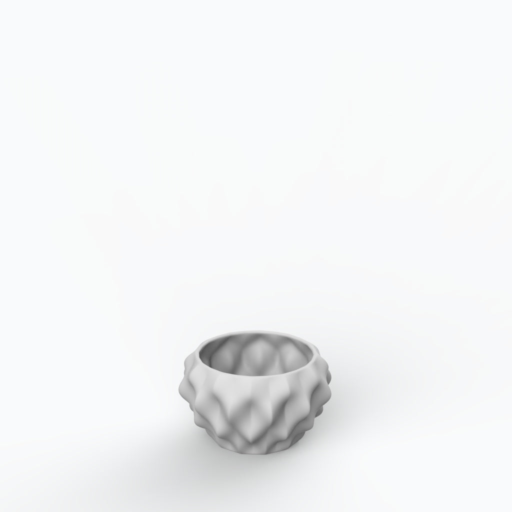 Plissan P Porcelain Pot (H10 cm)