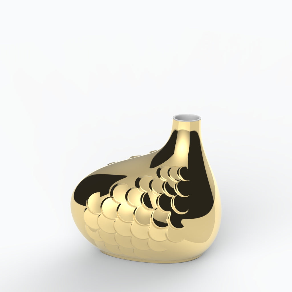 Plumas P Porcelain Vase (h23 cm) - Holaria