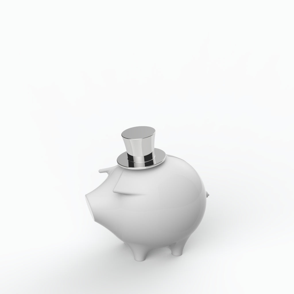 Robin Pighood Banqueiro Porcelain Piggy Bank (h23 cm) - Holaria