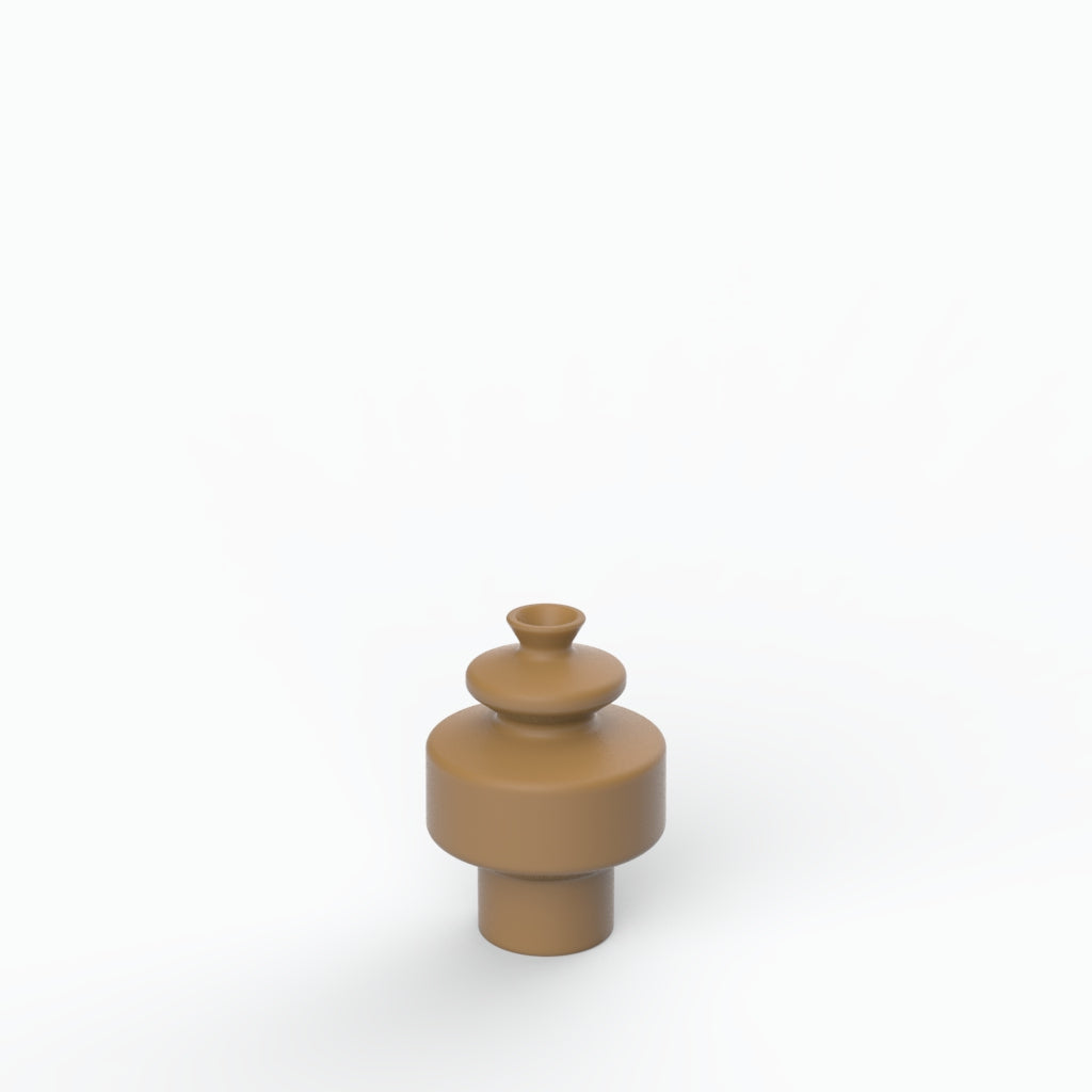 Totêmico P Porcelain Vase (h16 cm) - Holaria
