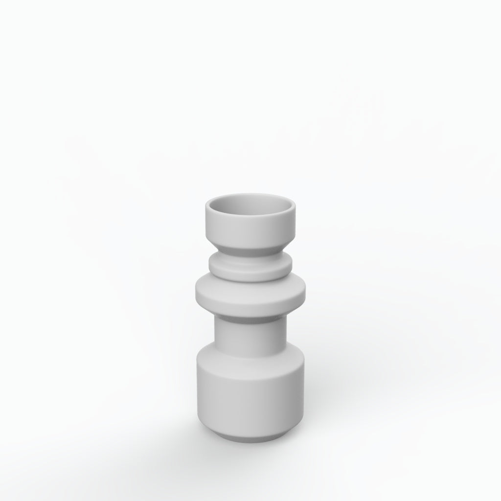 Totêmico M Porcelain Vase (h25 cm) - Holaria