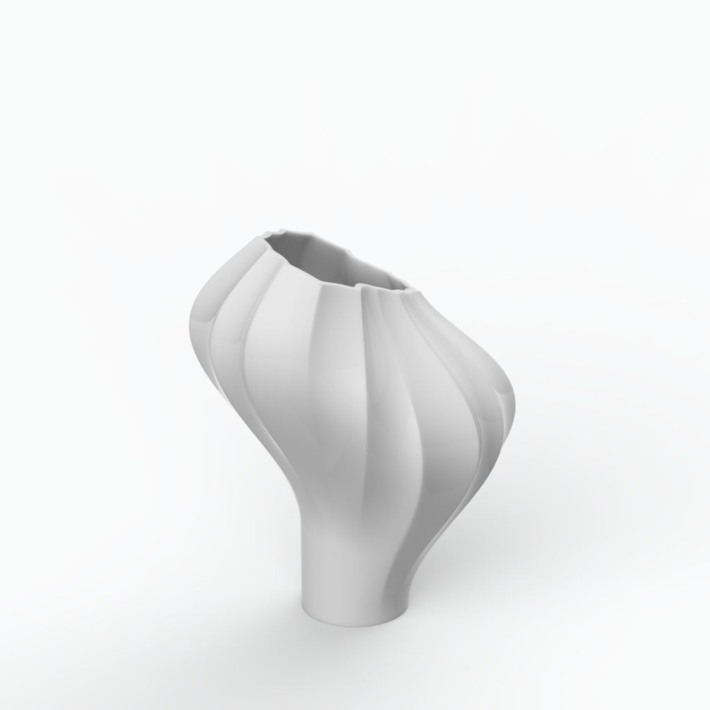 Valise C Porcelain Vase (h30 cm) - Holaria