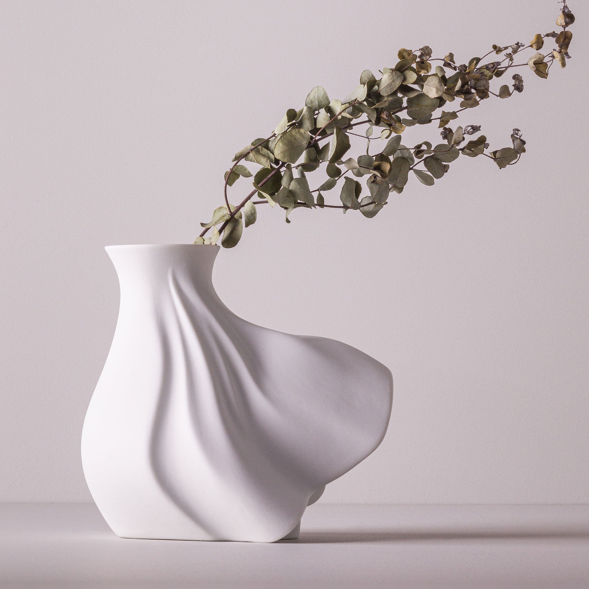 Vento P Porcelain Vase (h20 cm) - Holaria