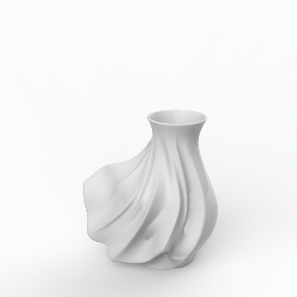 Vento M Porcelain Vase (h26 cm) - Holaria